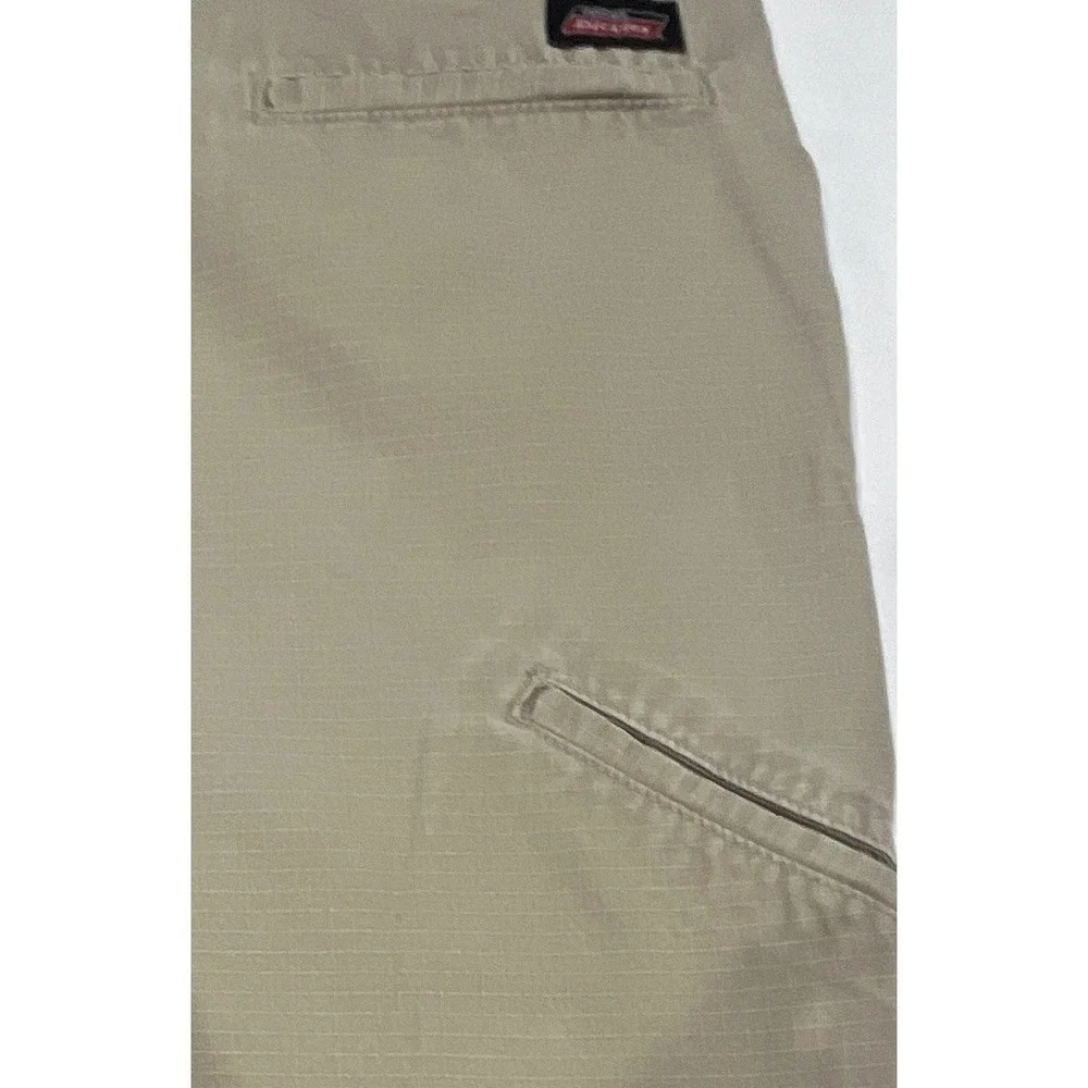 Dickies Mens 42 Khaki Ripstop Cargo Shorts Relaxed Fit Cotton W214845 Tan